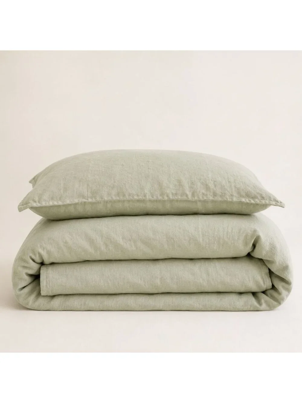 S15 | Quince European Linen Duvet Cover Full Queen Sage (retired) NWOT